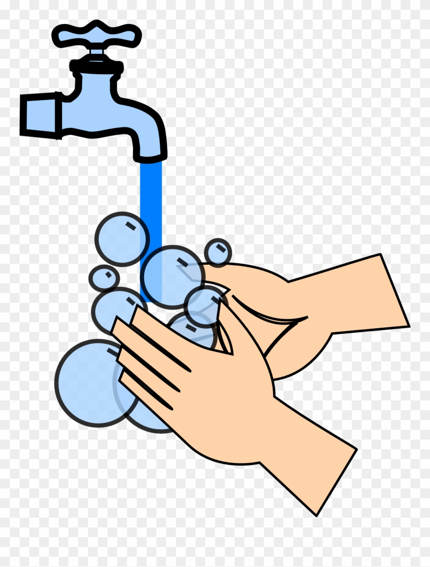 Germ Free Travel - Hand Washing Clipart