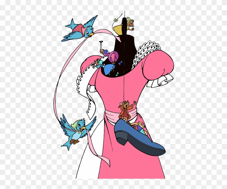 Svg Free Library Mouse Cinderella Free On Dumielauxepices - Cinderella Mice And Birds Clipart