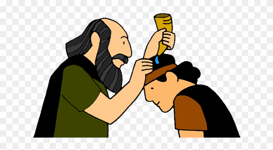 Of David Clipart Bible Png Free Download - Samuel Anoints David Cartoon Transparent Png