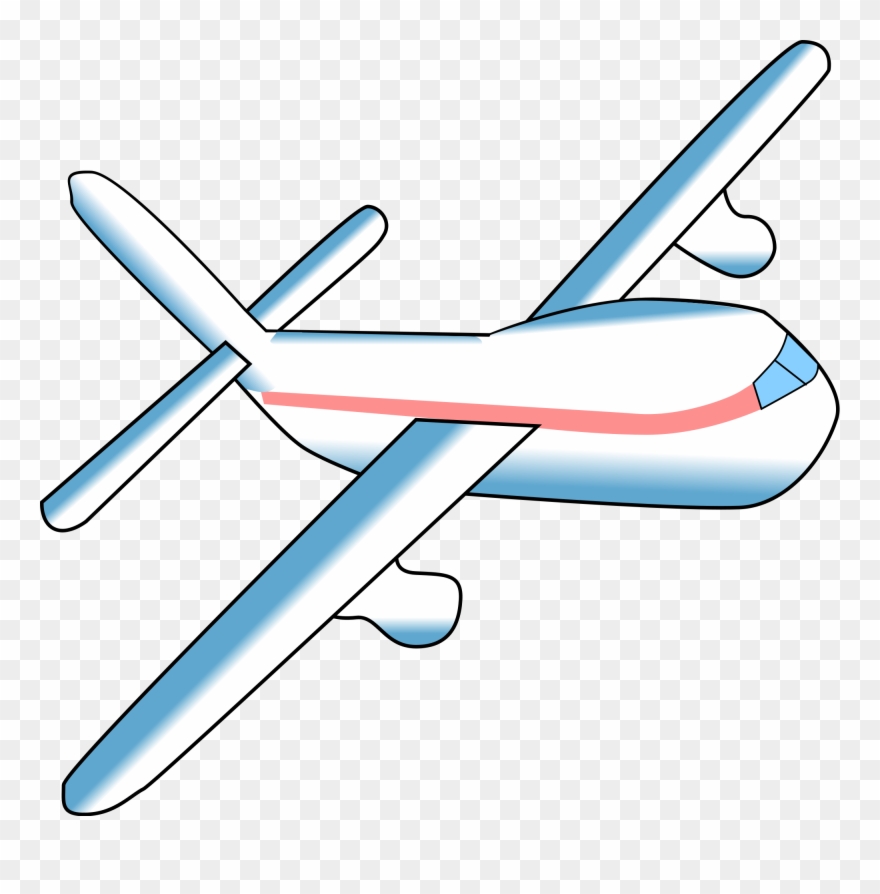 File Airplane Svg Wikimedia Commons Open - Airplane Gif No Background Clipart