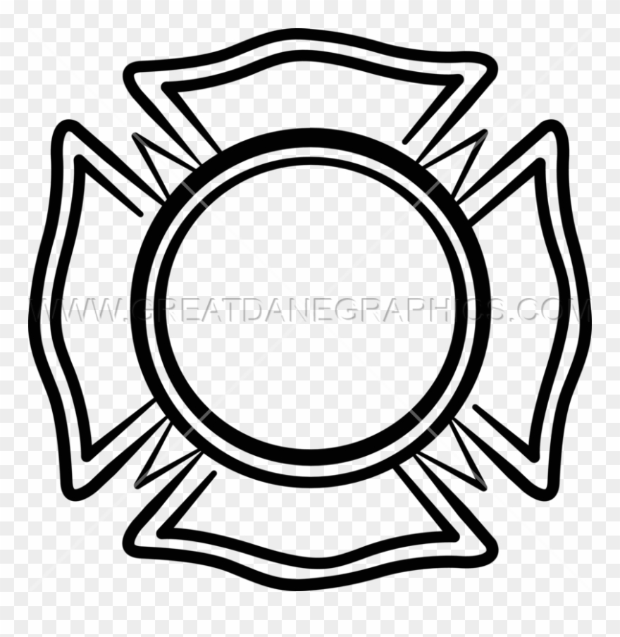 Maltese Cross - Volunteer Fire Department Emblem Clipart