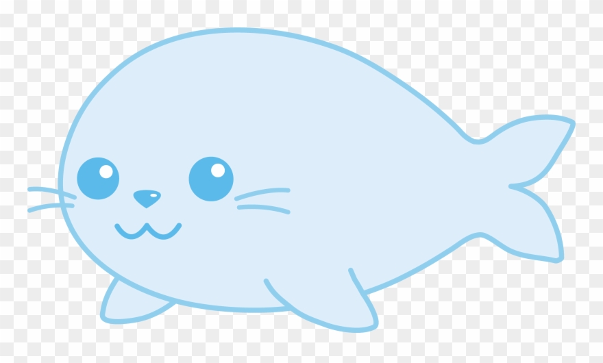 Clip Baby Blue Seal Free Clip Art - Clip Art Seal - Png Download