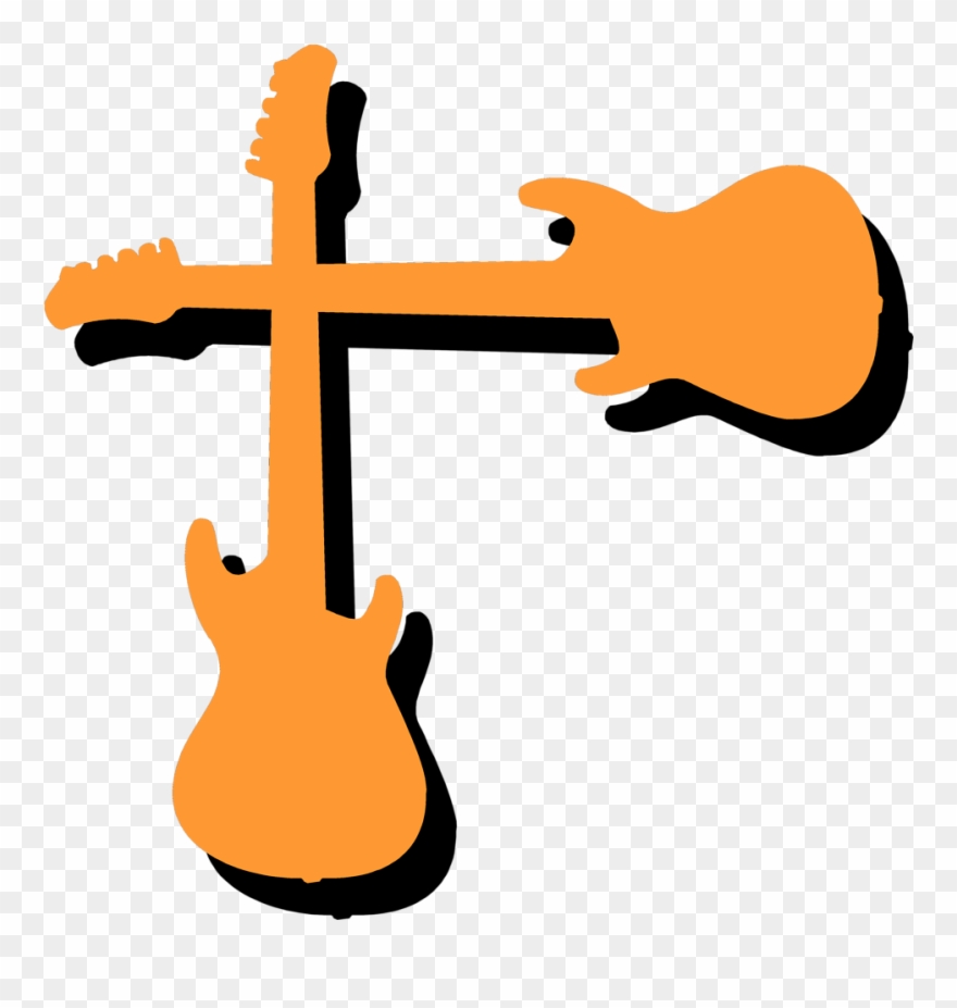 Cartoon Guitar Clipart - Guitar Border Png Transparent Png