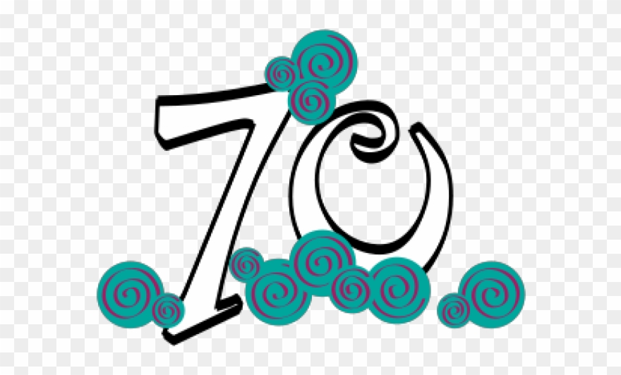 Happy 70 Birthday Png Clipart