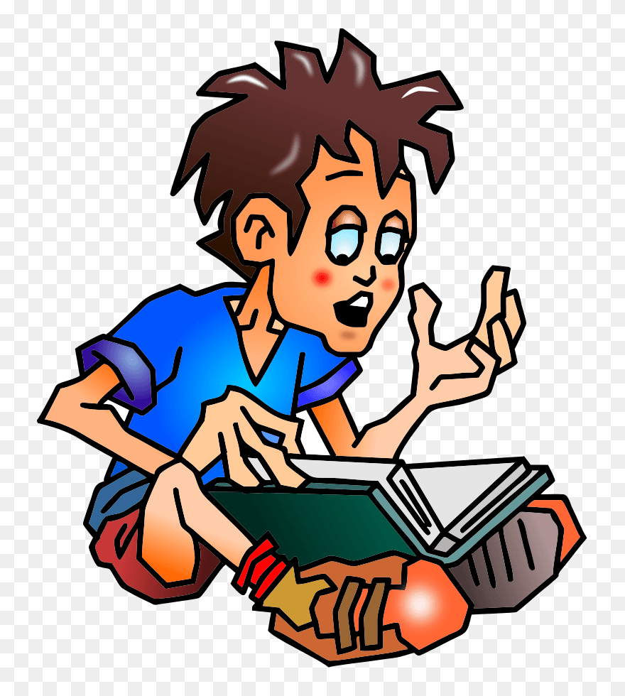 Reader Boy Png Images 517 X - Apprendre Ses Leçons Dessin Clipart