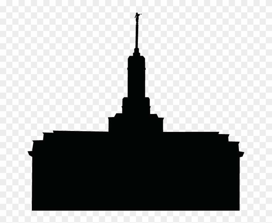 Mt Timpanogos Temple Silhouette Clipart
