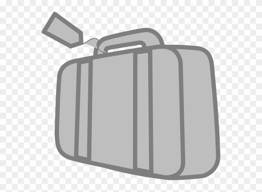 Download Suitcase Transparent White And Black Clipart - Suitcase Clipart Transparent White And Black - Png Download