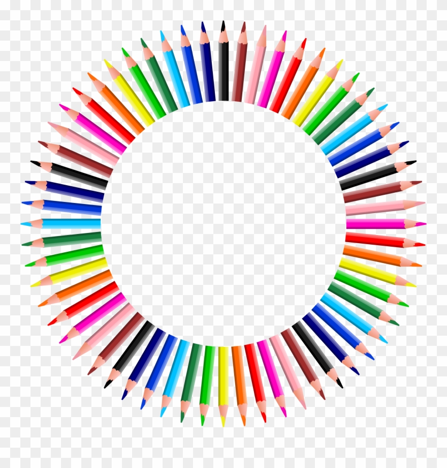All Photo Png Clipart - Circle Of Pencils Png Transparent Png