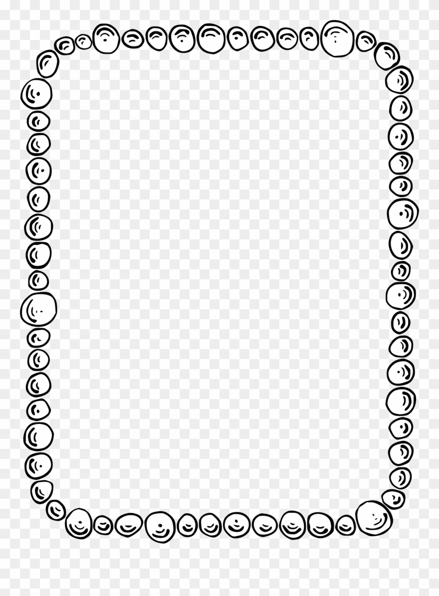 Science Clipart Boarder - Black And White Decorative Frames - Png Download