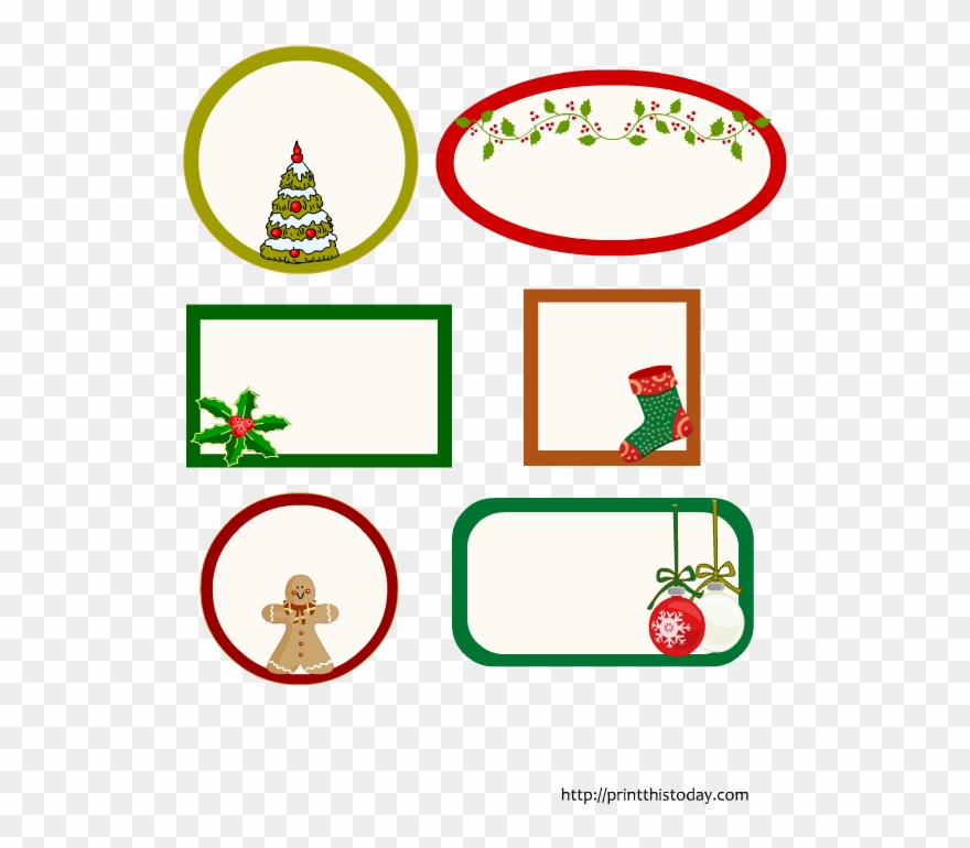 Christmas Labels For Jars Clipart