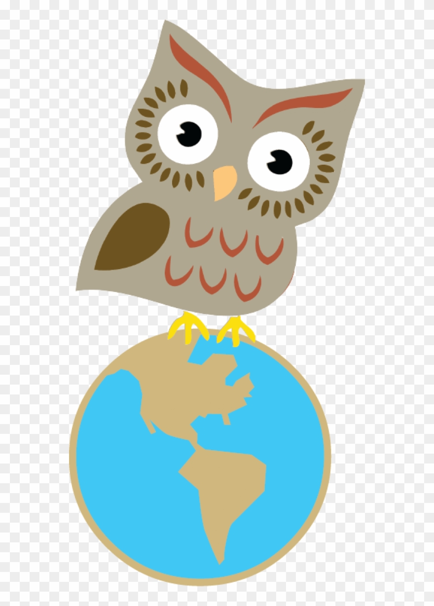 Earth Sciences Maps Workshops - Owl Earth Clip Art - Png Download