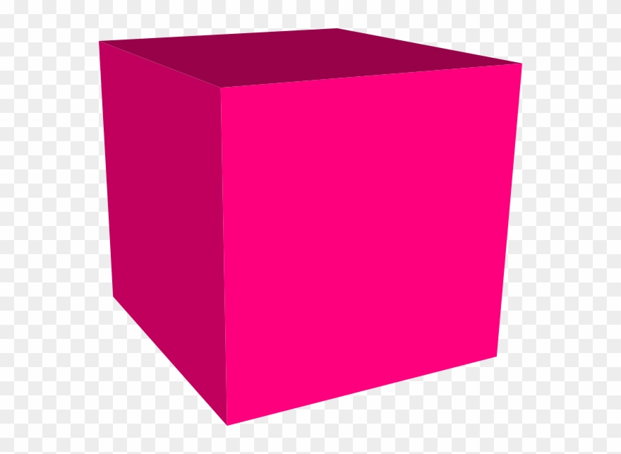 Shapes Clipart Cube - Pink Cube Png Transparent Png