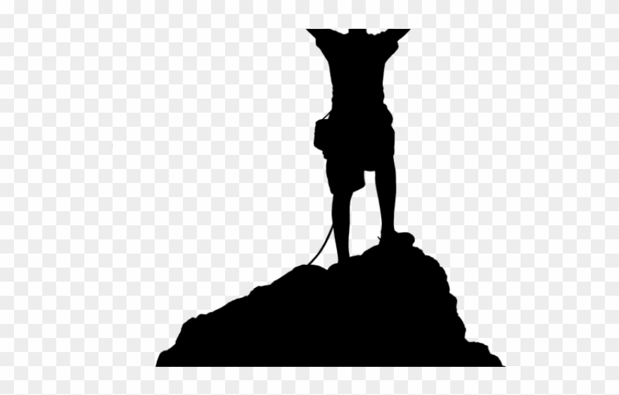 Cliparts Climbing Mountains Free Download Clip Art - Climbing Mountain Clipart Black & White - Png Download