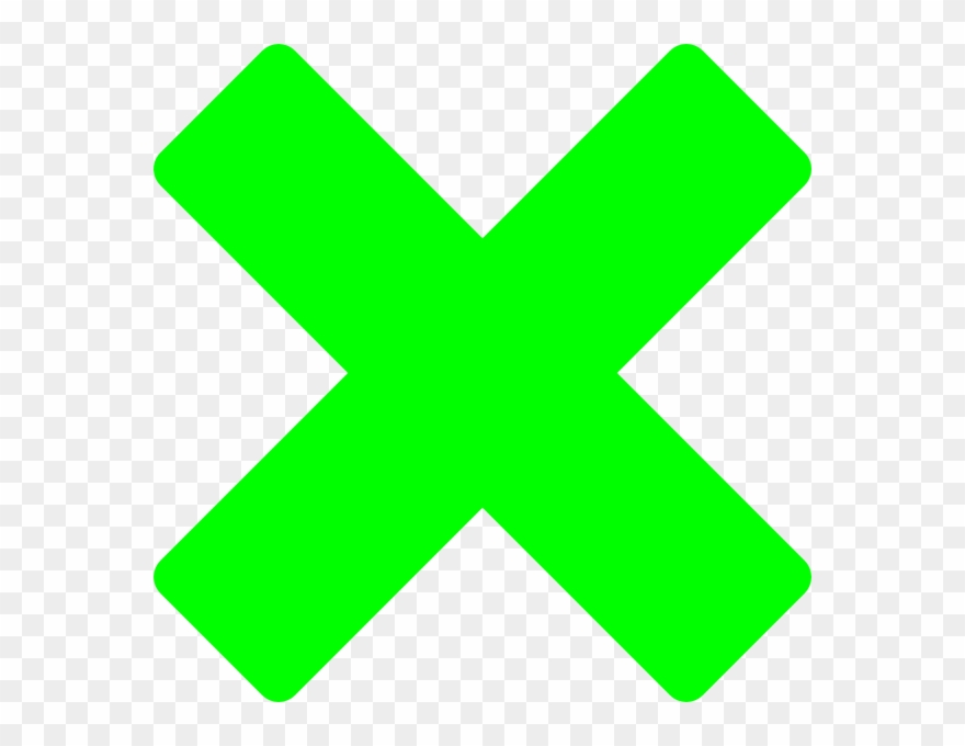 Download Green X Clip Art Green X Clipart Png Download (76079