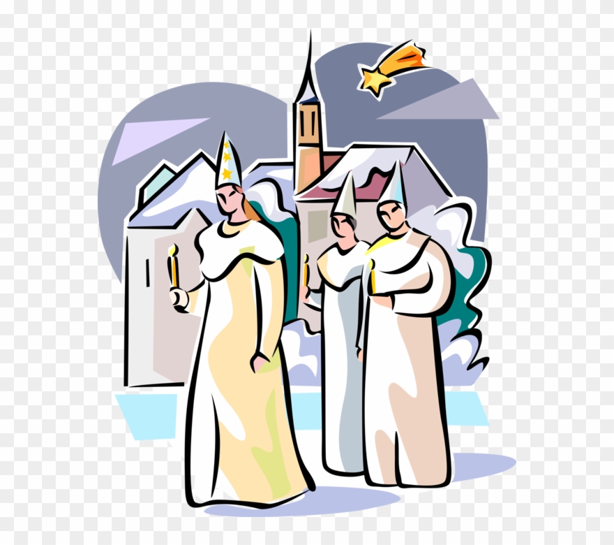 Free Download Saint Lucy S Day Star Boys Sweden - Saint Lucy's Day Clipart