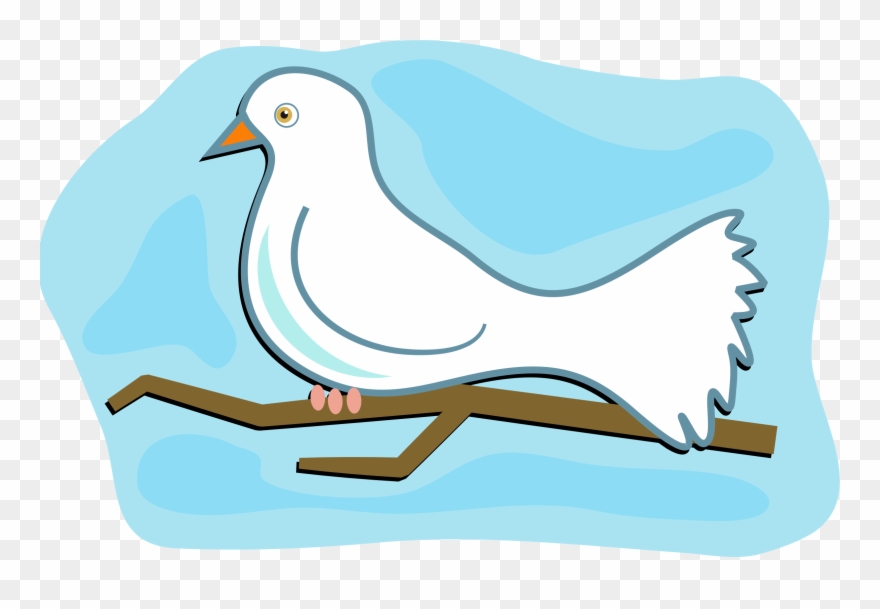 White Dove Clipart Cartoon - Dove Clipart - Png Download