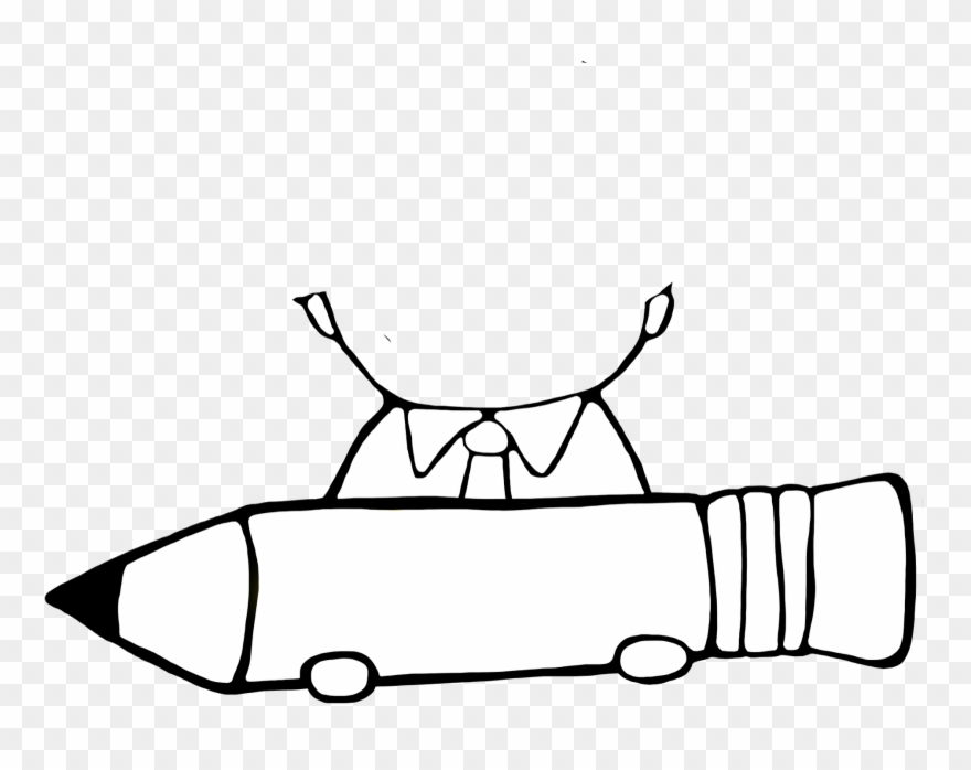 Student - Writing Clip Art Black And White - Png Download