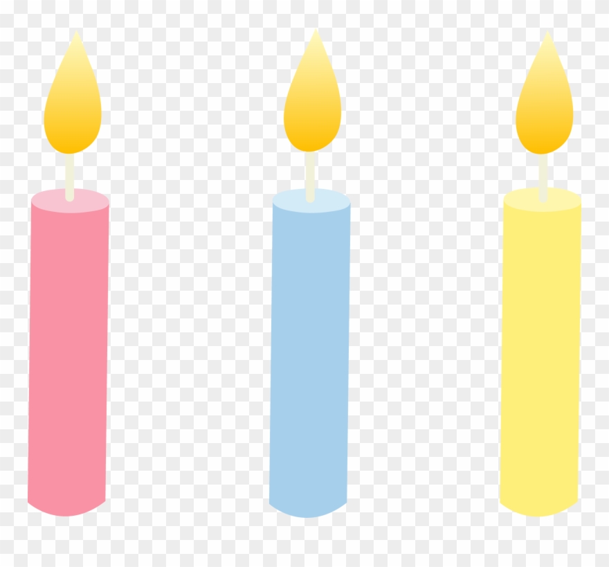 Lit Birthday Candle Clipart - Png Download