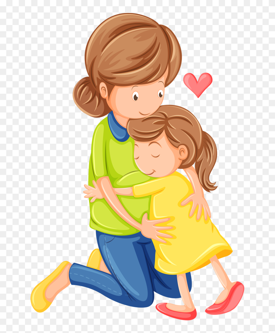 Craft Clipart Kid Clip Art - Mom And Child Clipart - Png Download