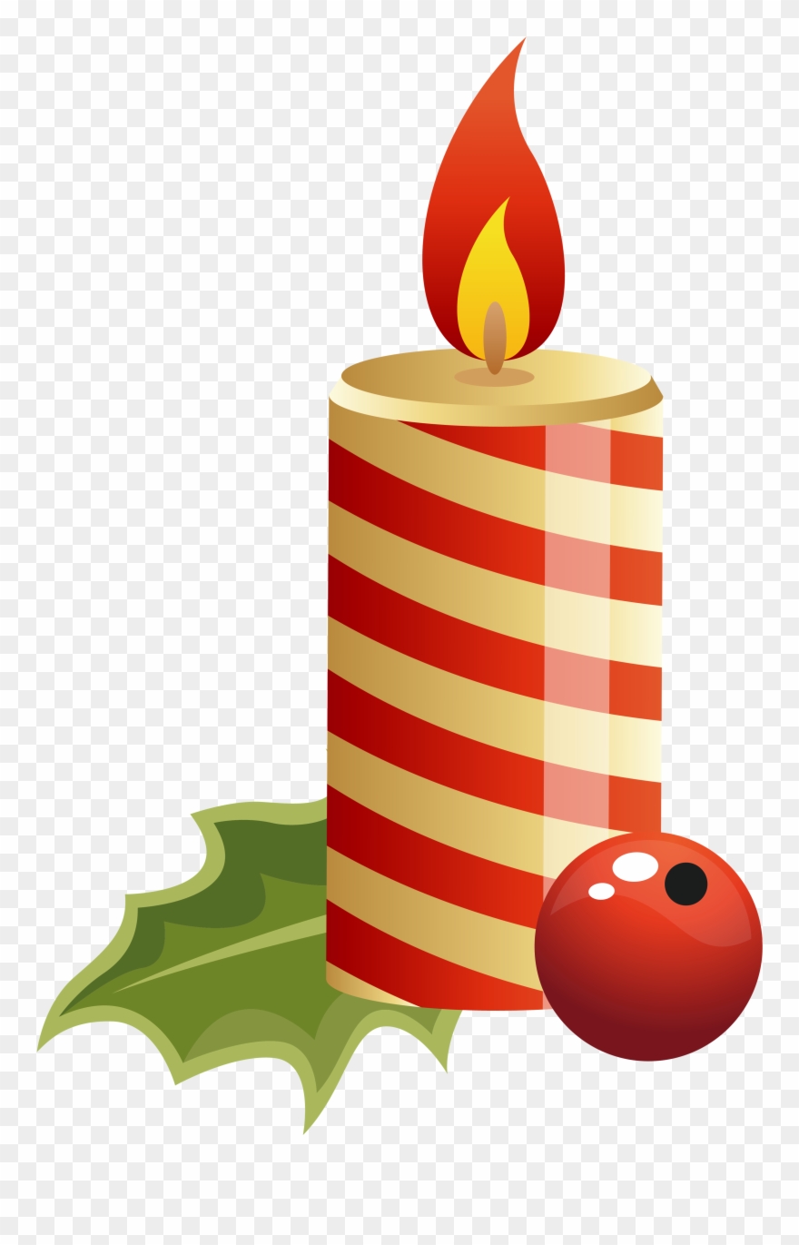 Red Christmas Candle Png Clipart Imageu200b Gallery - Transparent Holidays Clipart December