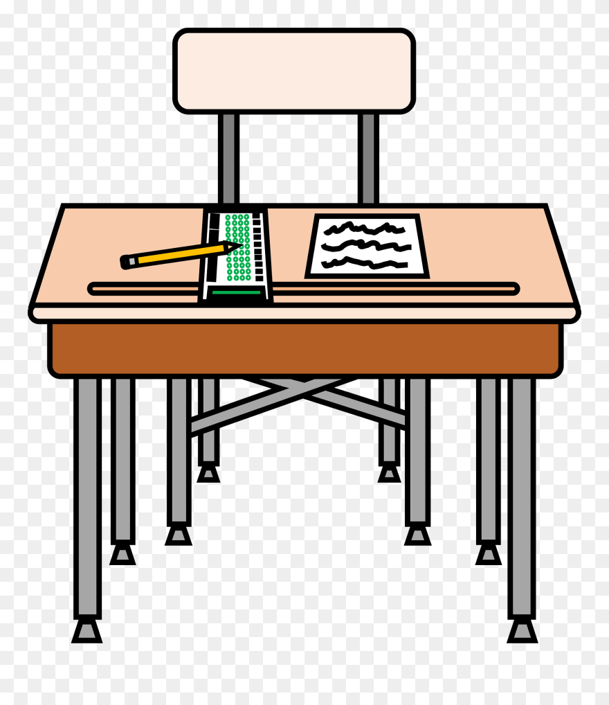 With The Advent Of Nclb - Desk Clipart - Png Download