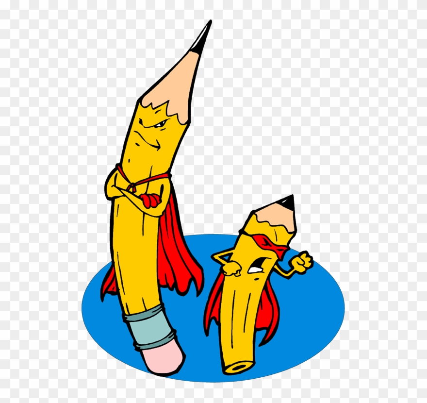 Superhero Complexes Ellen Weeren Because - Superhero Pencil Clipart - Png Download