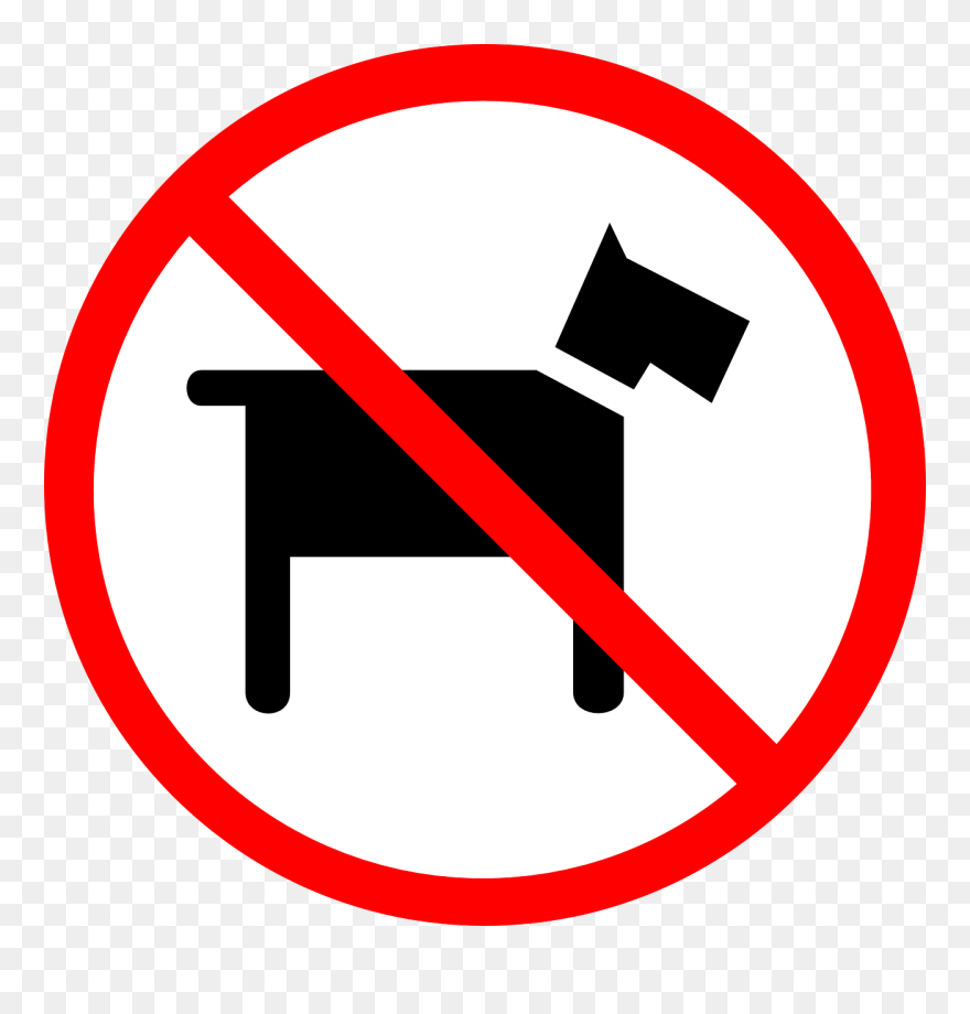 Free Vector No Dogs Clip Art - Sign No Dogs Allowed - Png Download
