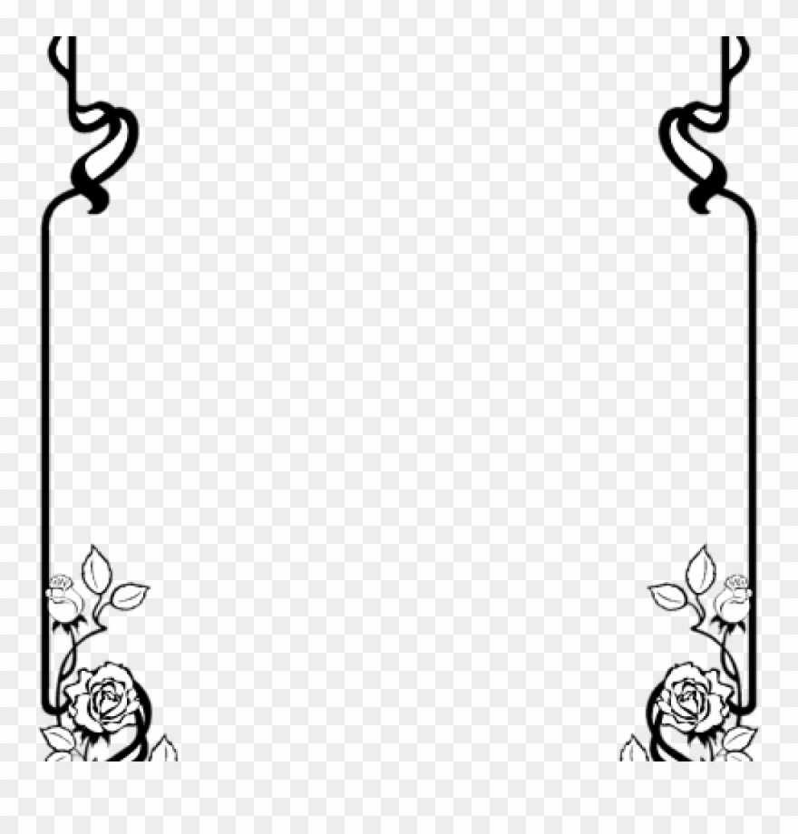 Border Clipart Black And White Breakfast Border Clip - Witch Spell For Fire - Png Download