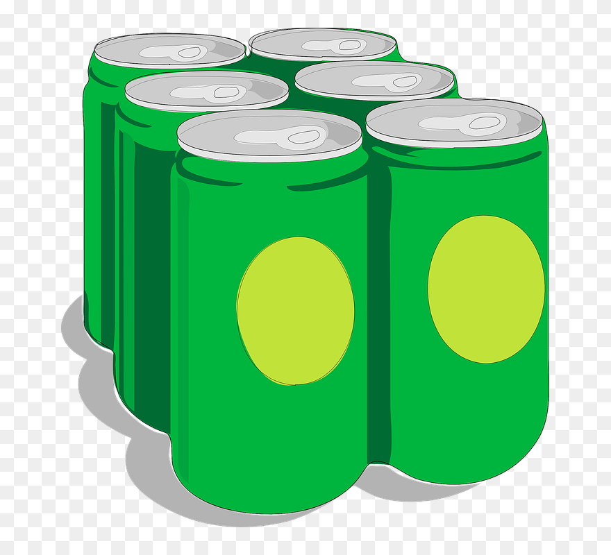 Download Jpg Black And White Stock Beer Clip Art At Clker Com - Cans