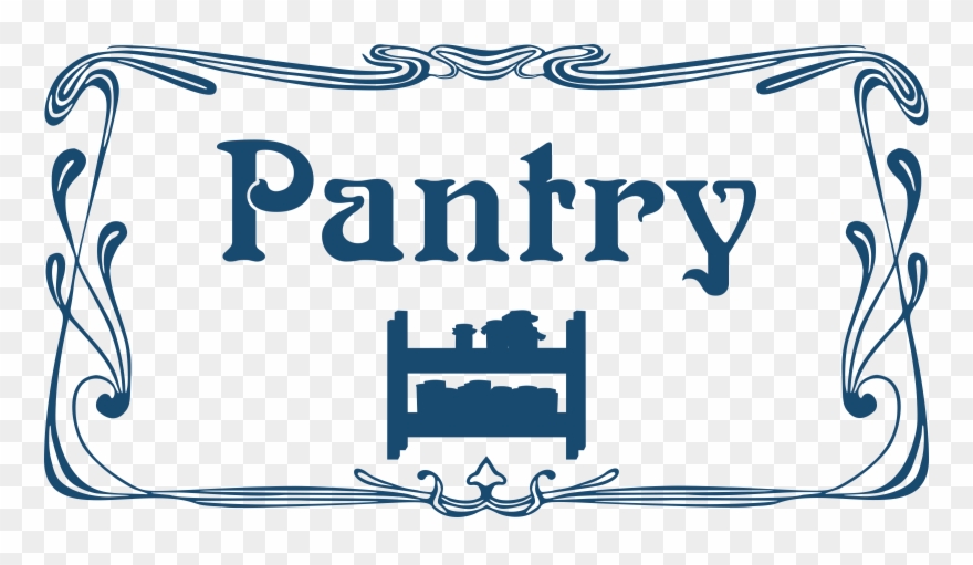 Pantry Door Sign - Pantry Room Sign Clipart