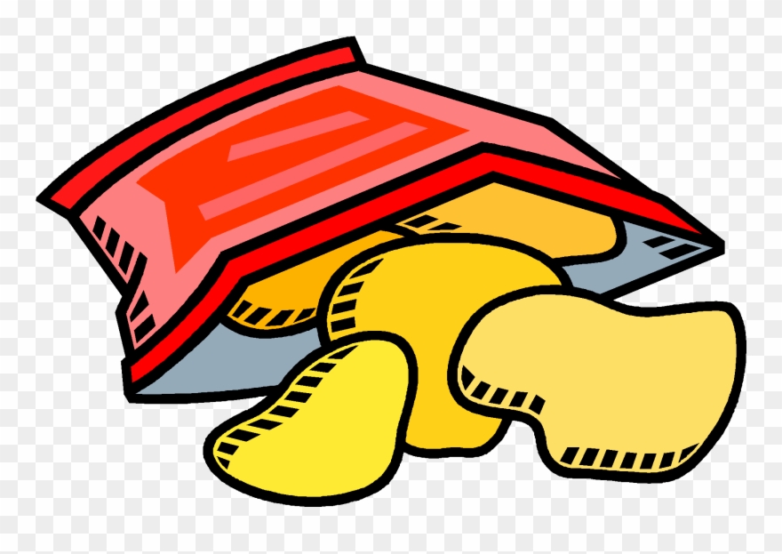 Chips Clipart Transparent Background - Potato Chips Clip Art - Png Download