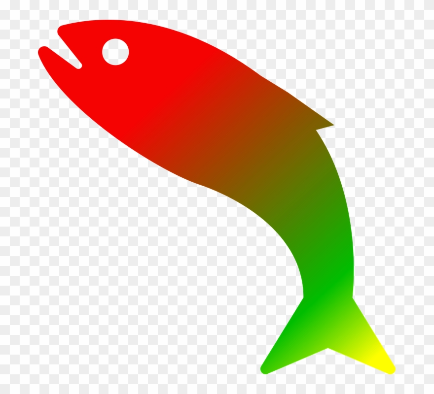 Fish Clipart Clear Background - Rainbow Transparent No Background Clipart - Png Download