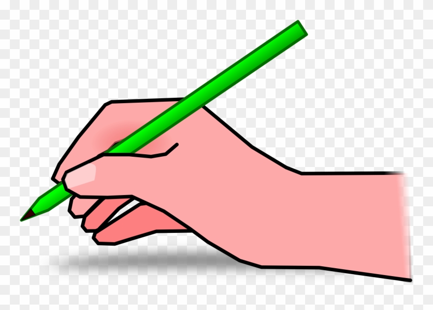 Clipart Pencil Hand - Pencil In Hand Clipart - Png Download