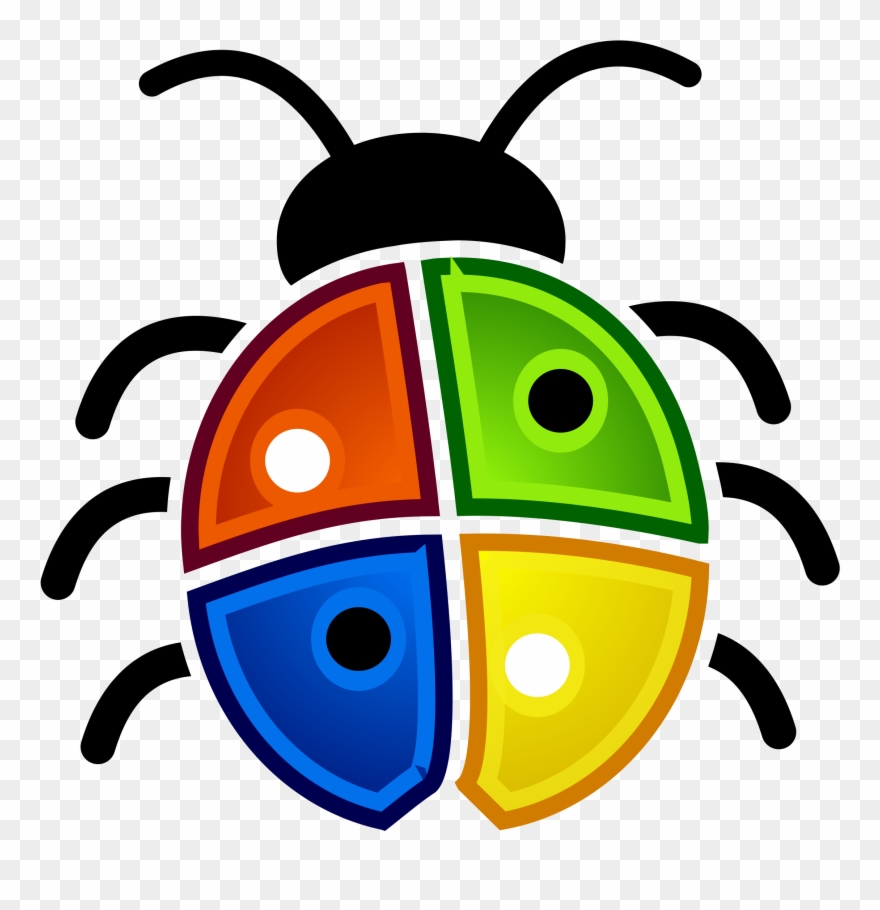 Microsoft Clipart Confused - Microsoft Bug - Png Download