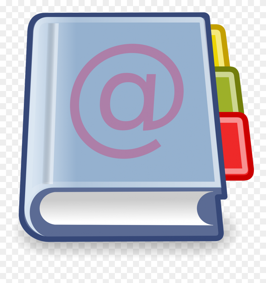 Office Address Book Clip Art - Address Book - Png Download