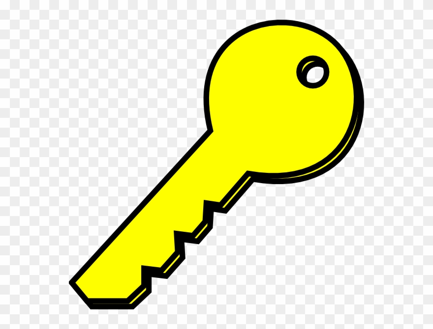 Clip Art Yellow Key - Png Download