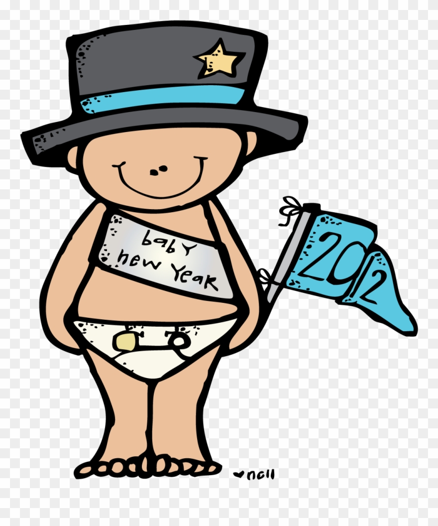 Baby New Year Clip Art - Melonheadz Happy New Year - Png Download