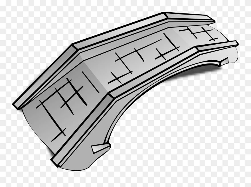 Clip Art Details - Bridge On A Map - Png Download