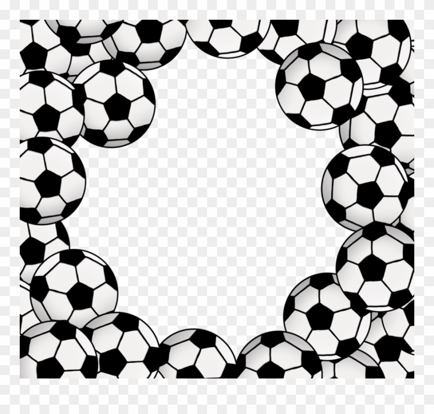 Word Sort Clipart Football Clip Art - Soccer Ball Frame Transparent Png