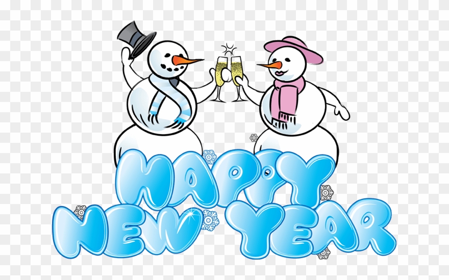 Clip Art - Happy New Year Writing Styles - Png Download