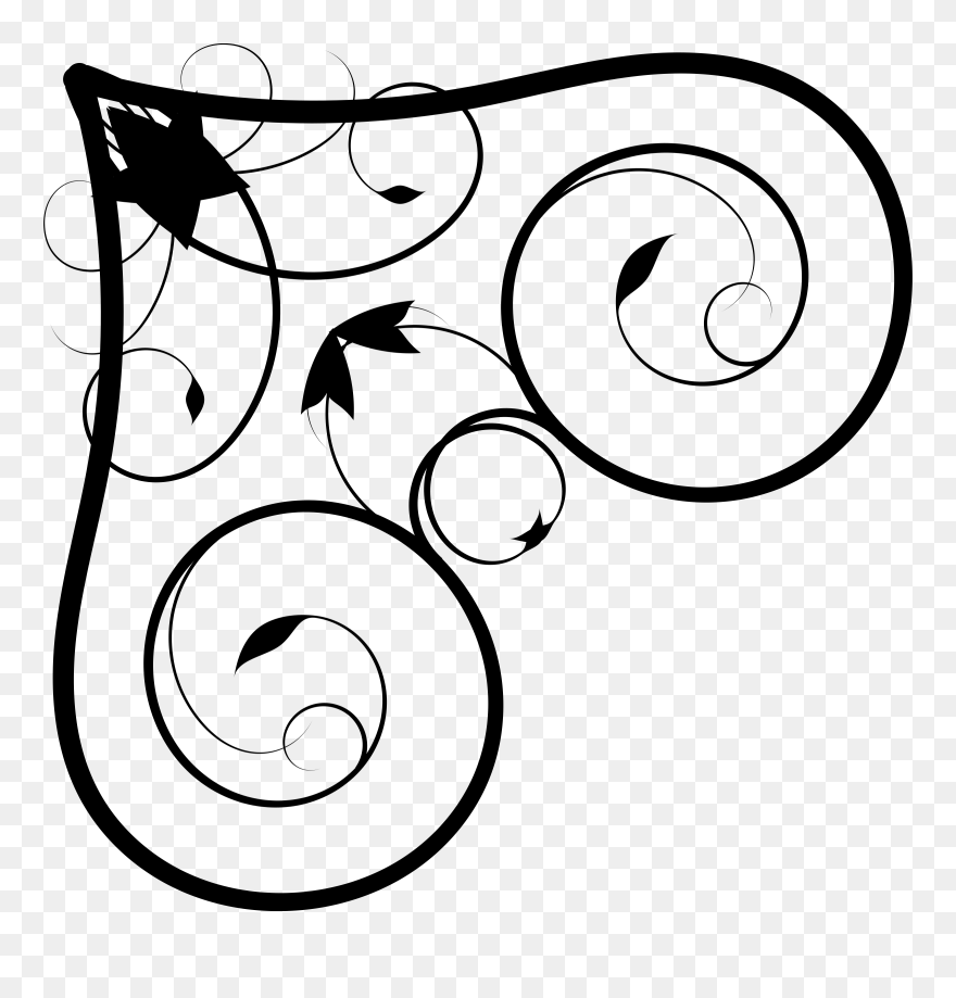 Computer Icons Microsoft Office Diagram Encapsulated - Corner Flourish Clipart - Png Download