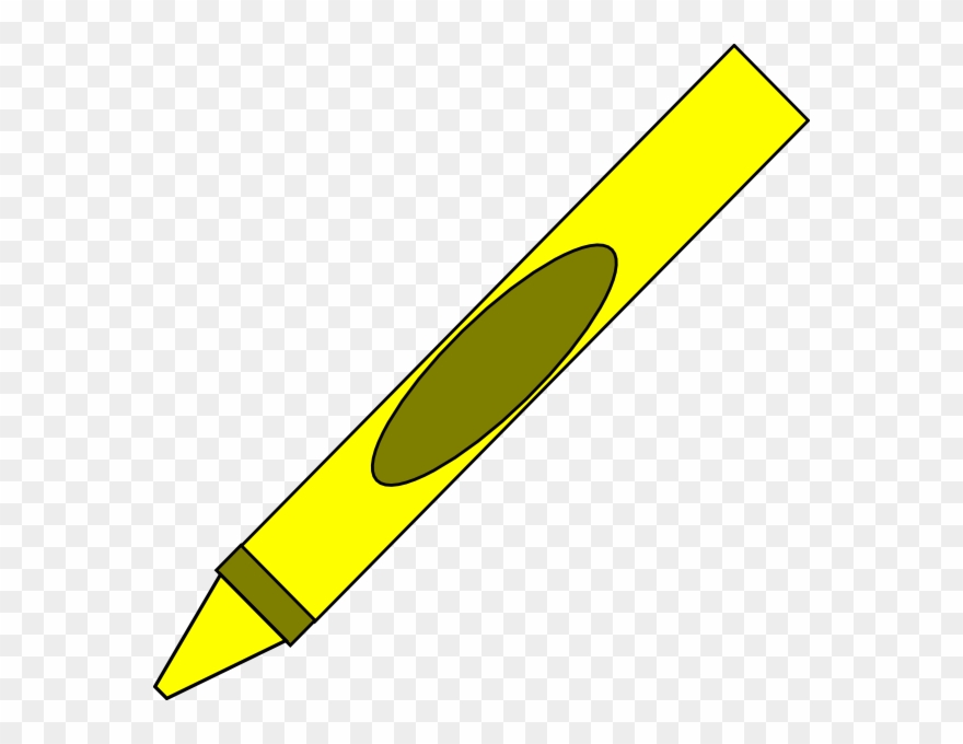 Clip Art Yellow Crayon - Png Download