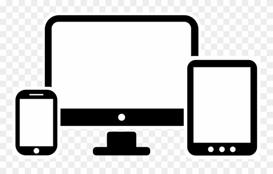 Computer Smartphone And Tablet - Desktop Tablet Phone Icon Clipart