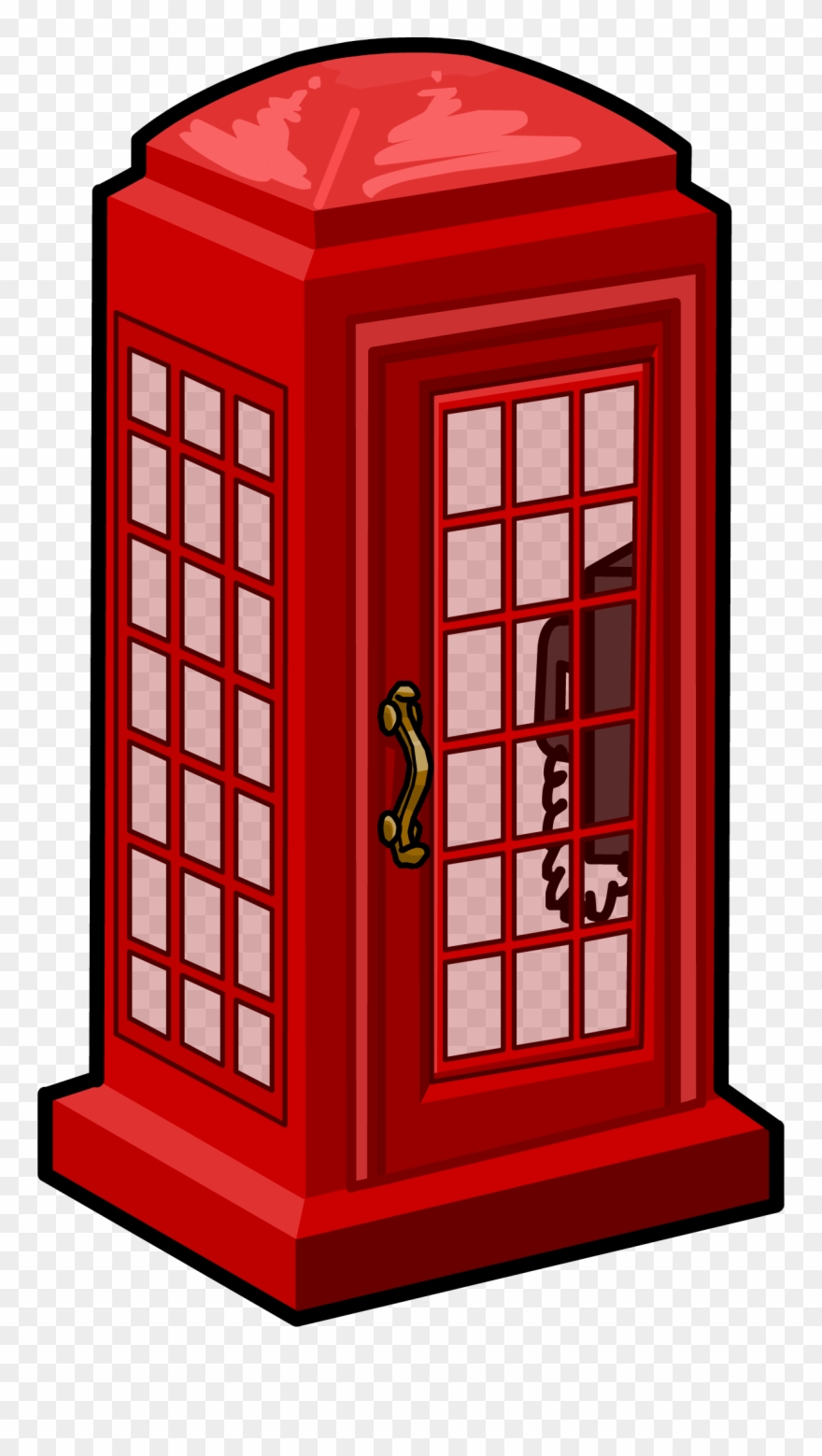 Phone Booth Clipart Clip Art - Telephone Box Icon Png Transparent Png
