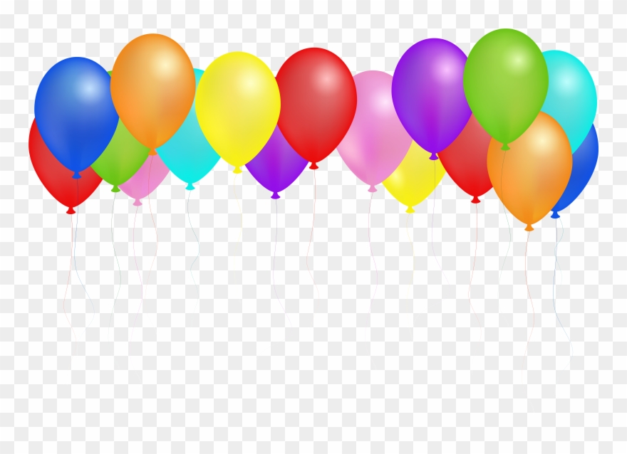 Clipart Royalty Free Library Balloons Svg Seven - Happy Birthday Balloons Png Transparent Png