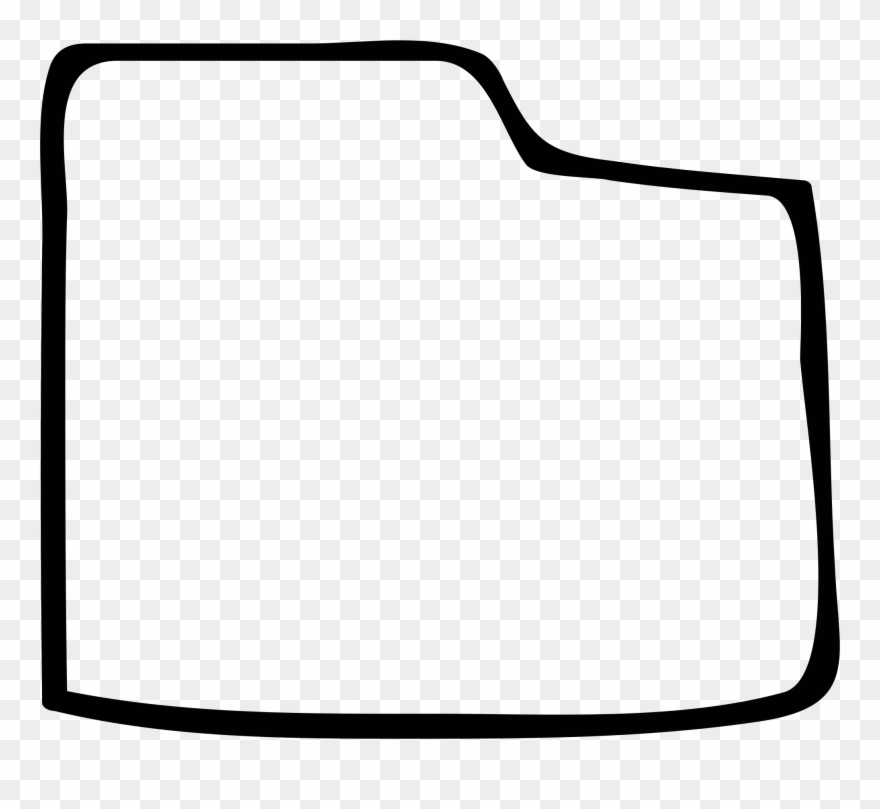 Computer Icons Directory Pdf Raw Image Format Black - Hand Drawn Folder Png Clipart