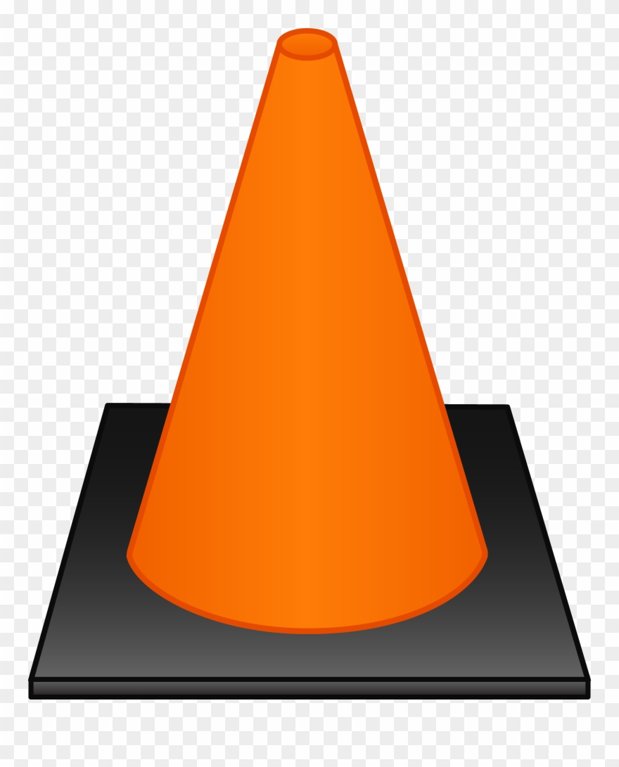 Wallpaper And Desktop For Pc Orange Traffic Cone Free - Clip Art - Png Download