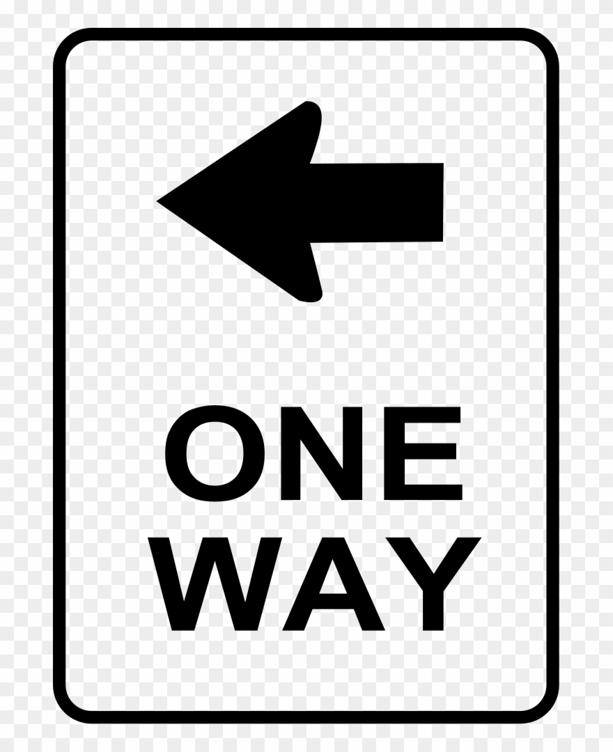 Sign One Way Clipart, Vector Clip Art Online, Royalty - Road Signs Clip Art - Png Download