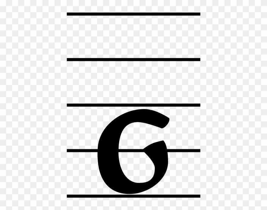 Mensural G Clef - Wikimedia Commons Clipart