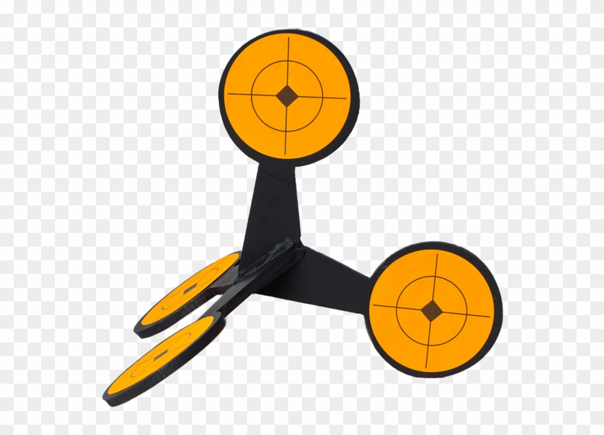 Gun Shot Clipart Metal - Jumping Targets Size - Png Download